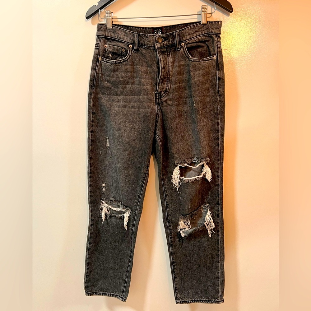 BDG Distressed Black Jeans